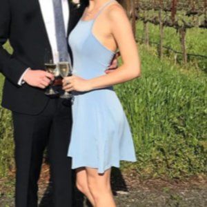 Urban Outfitters Light Blue Cross Back Dress